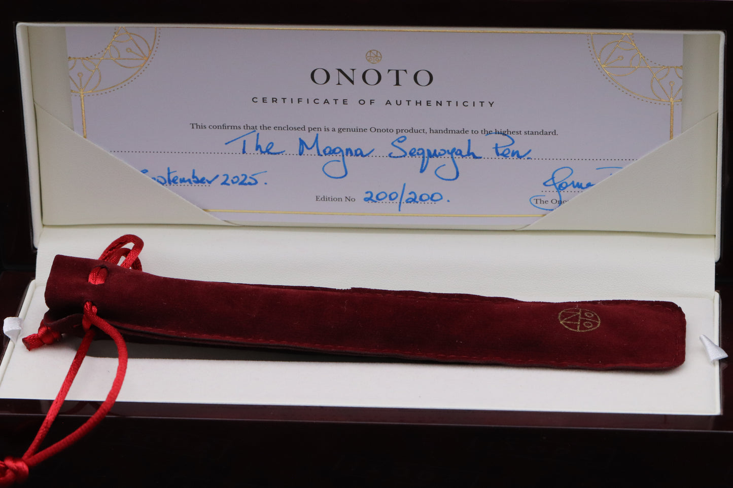 Onoto Magna Sequoyah Limited Edition Fountain Pen - UNUSED - 200/200 - Broad Monotone Nib