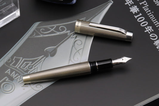 Platinum Century 'The Prime' 100th Anniversary Sterling Silver LE Fountain Pen - UNUSED - SF Nib