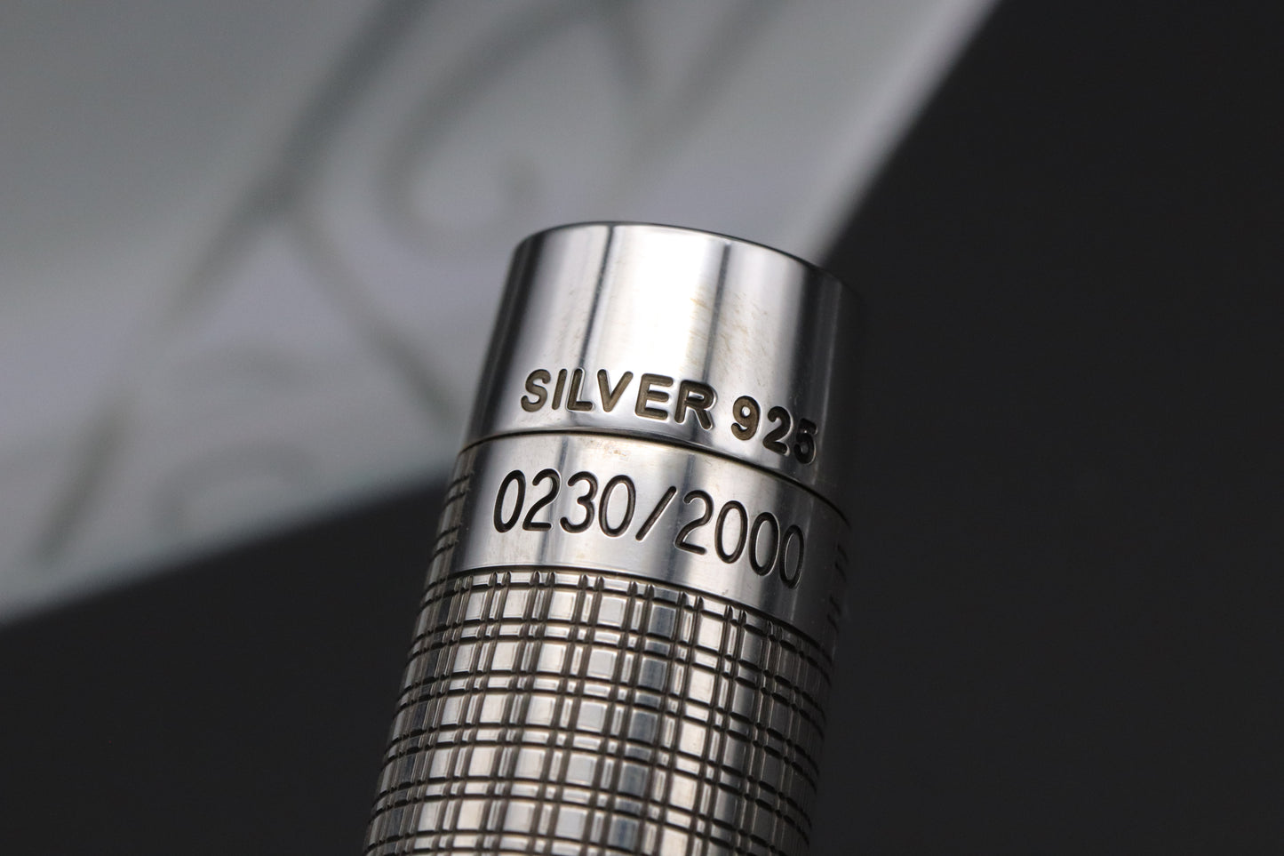 Platinum Century 'The Prime' 100th Anniversary Sterling Silver LE Fountain Pen - UNUSED - SF Nib