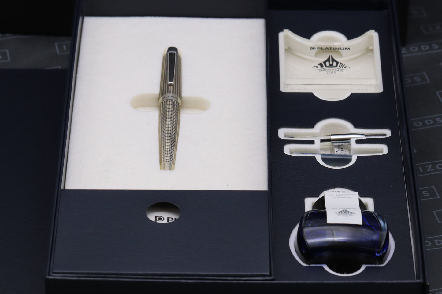 Platinum Century 'The Prime' 100th Anniversary Sterling Silver LE Fountain Pen - UNUSED - SF Nib