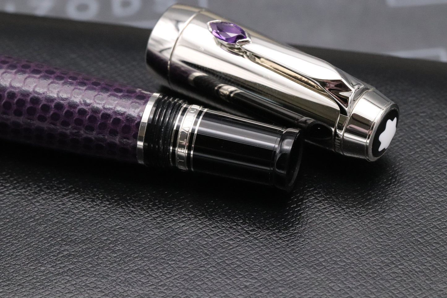 Montblanc Boheme Jewels Amethyst Fountain Pen and Pouch Set