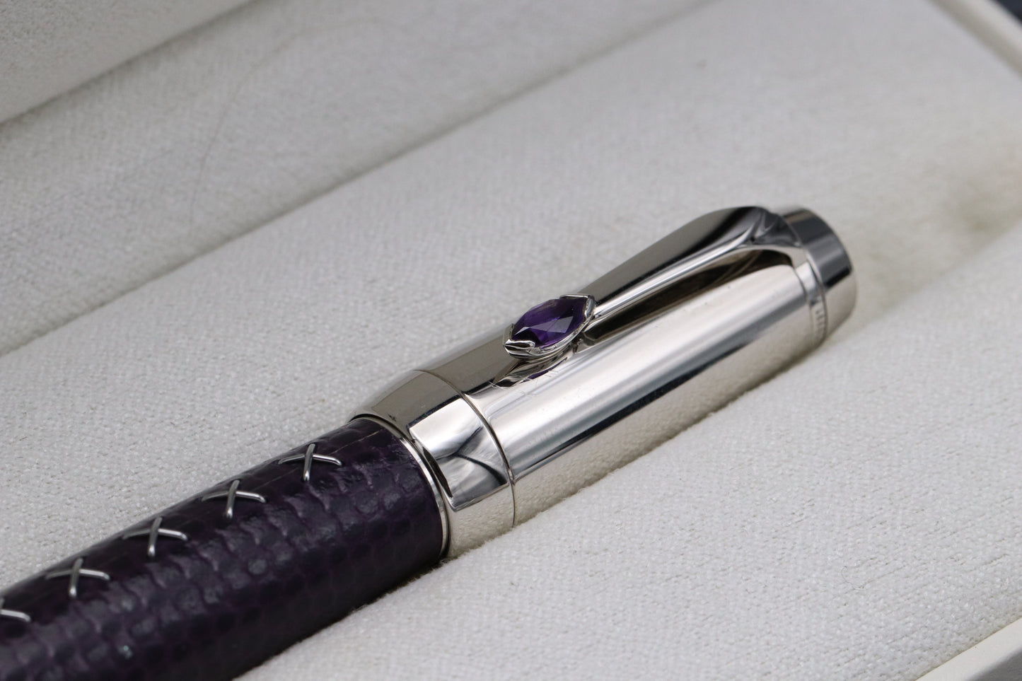 Montblanc Boheme Jewels Amethyst Fountain Pen and Pouch Set