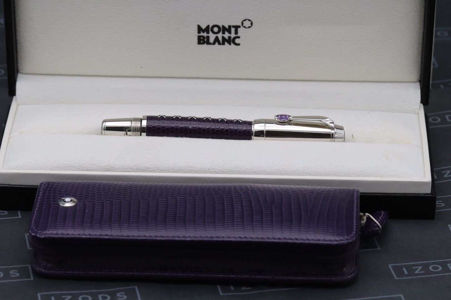 Montblanc Boheme Jewels Amethyst Fountain Pen and Pouch Set