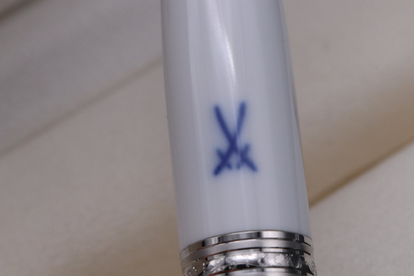 Montblanc Masters for Meisterstuck LeGrand Meissen White Porcelain Fountain Pen