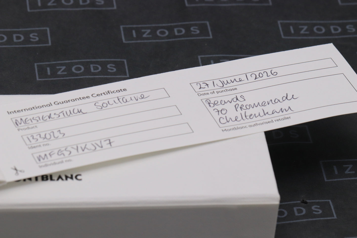 Montblanc Meisterstück LeGrand Golden Hour Solitaire Fountain Pen - UNUSED
