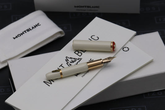 Montblanc Heritage Rouge et Noir Baby Ivory-Coloured Fountain Pen - INKED ONCE