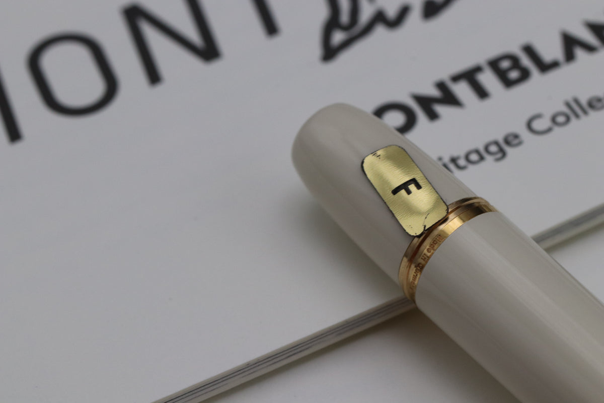 Montblanc Heritage Rouge et Noir Baby Ivory-Coloured Fountain Pen - INKED ONCE