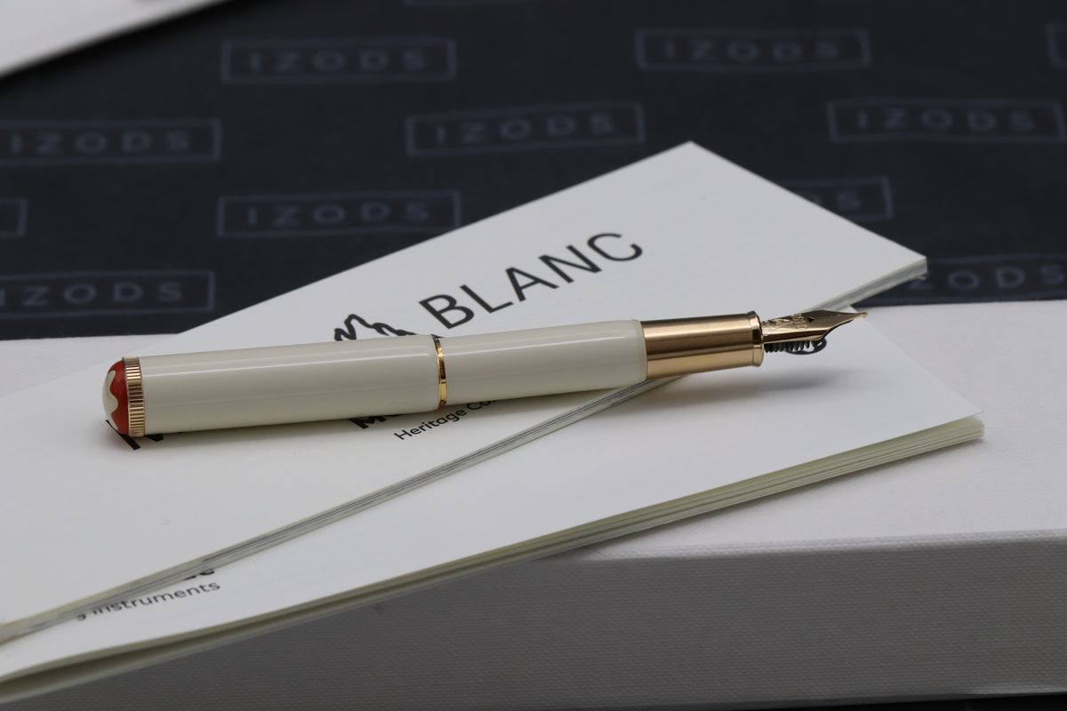 Montblanc Heritage Rouge et Noir Baby Ivory-Coloured Fountain Pen - INKED ONCE