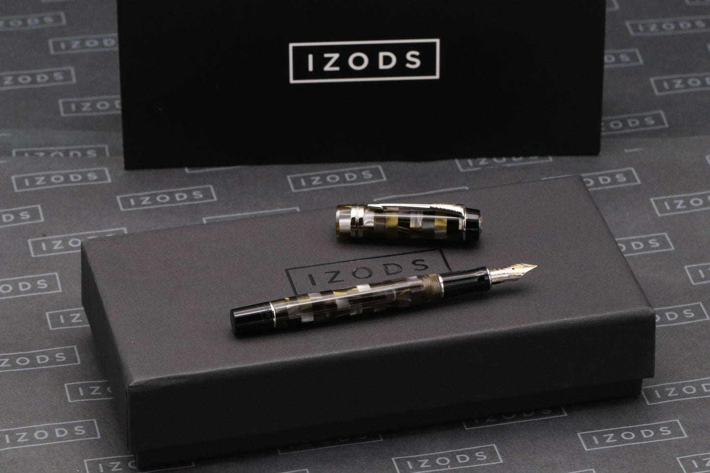 Parker Duofold International Check Olive Fountain Pen