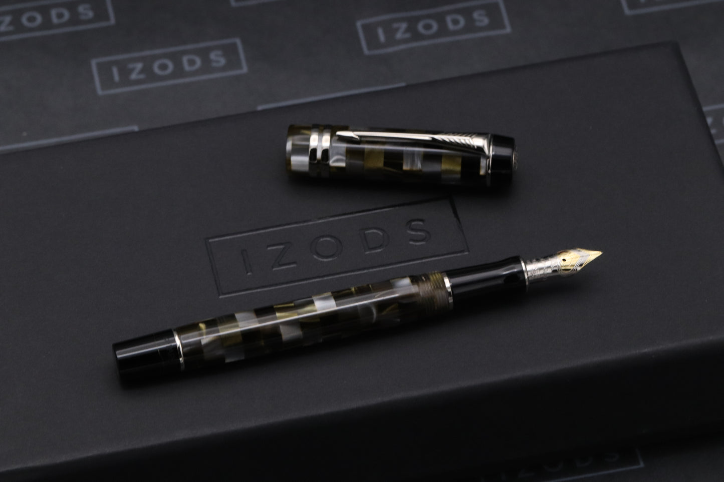 Parker Duofold International Check Olive Fountain Pen