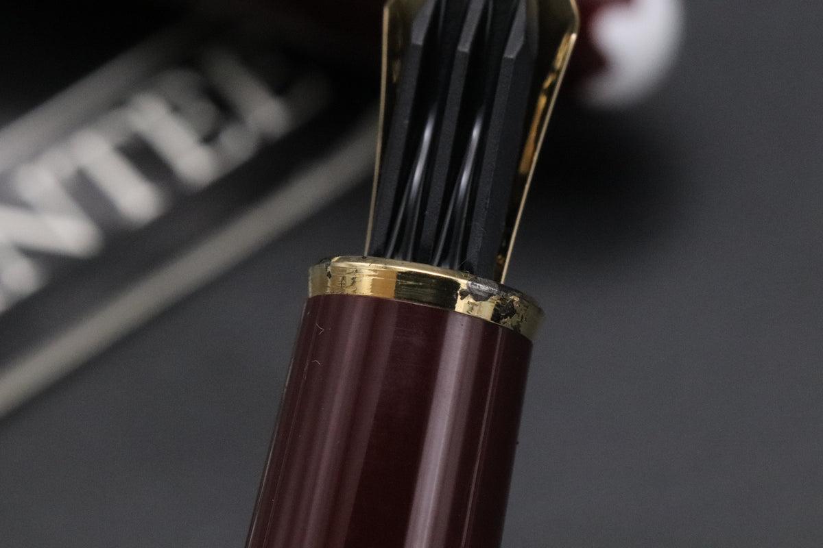Montblanc Meisterstuck 144 Classique Bordeaux Fountain Pen - Monotone EF Nib
