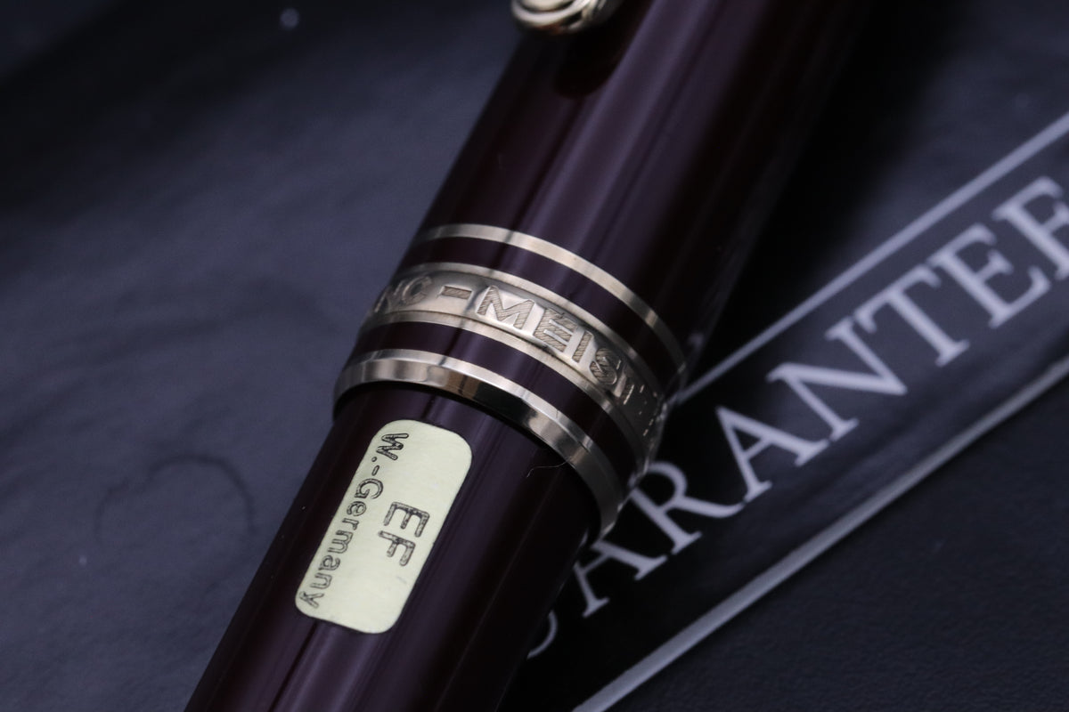 Montblanc Meisterstuck 144 Classique Bordeaux Fountain Pen - Monotone EF Nib