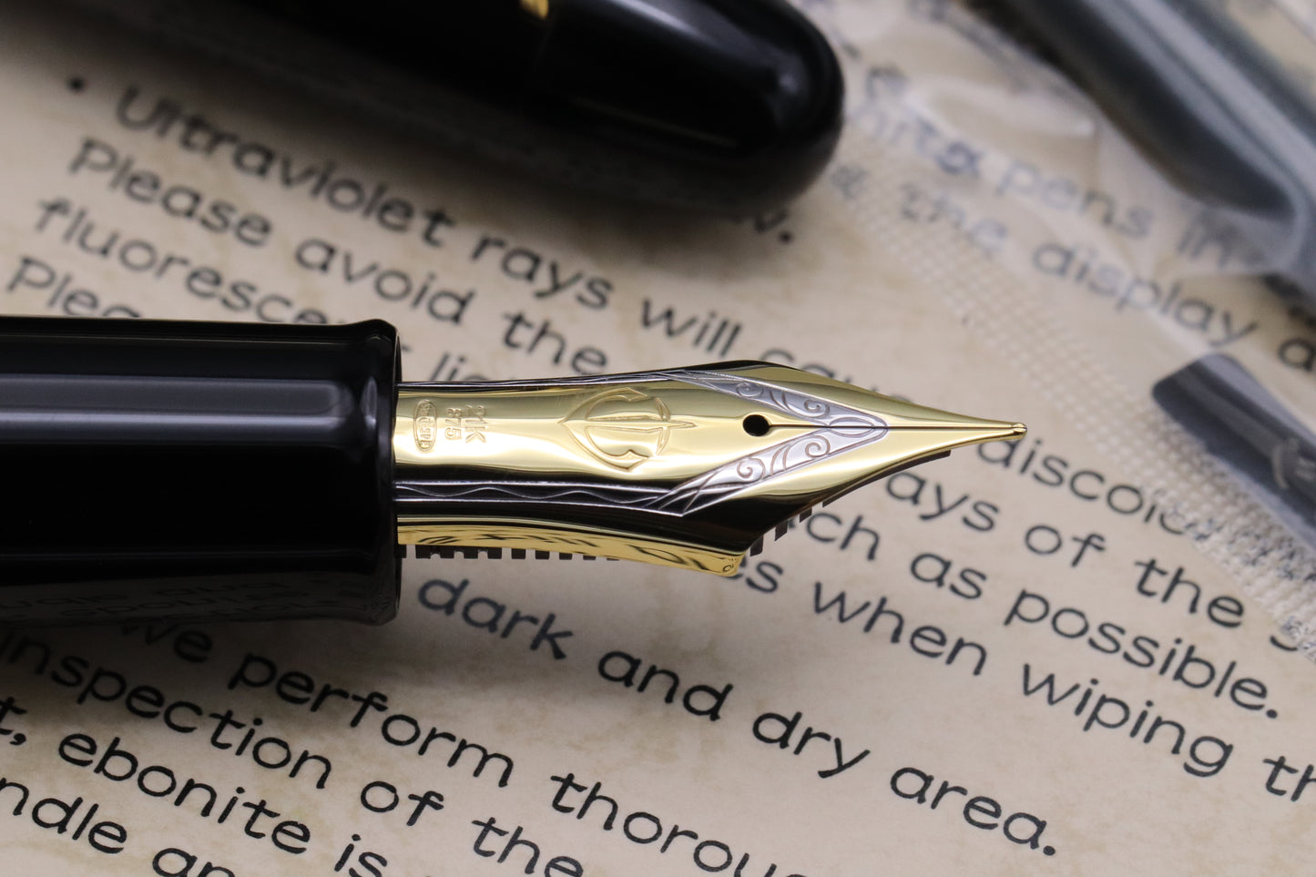 Sailor King of Pen Black Ebonite Fountain Pen
