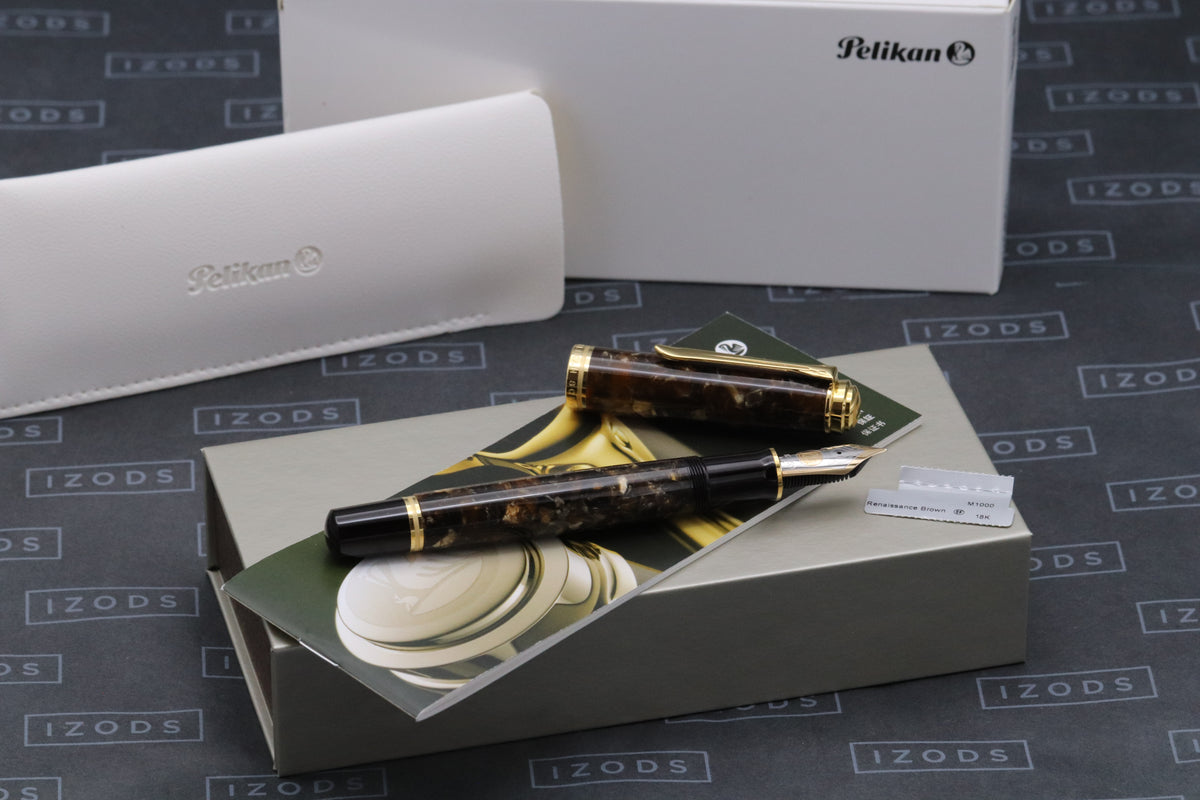 Pelikan Souveran M1000 Renaissance Brown Fountain Pen - EF Nib