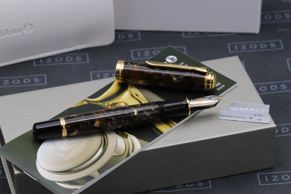 Pelikan Souveran M1000 Renaissance Brown Fountain Pen - EF Nib