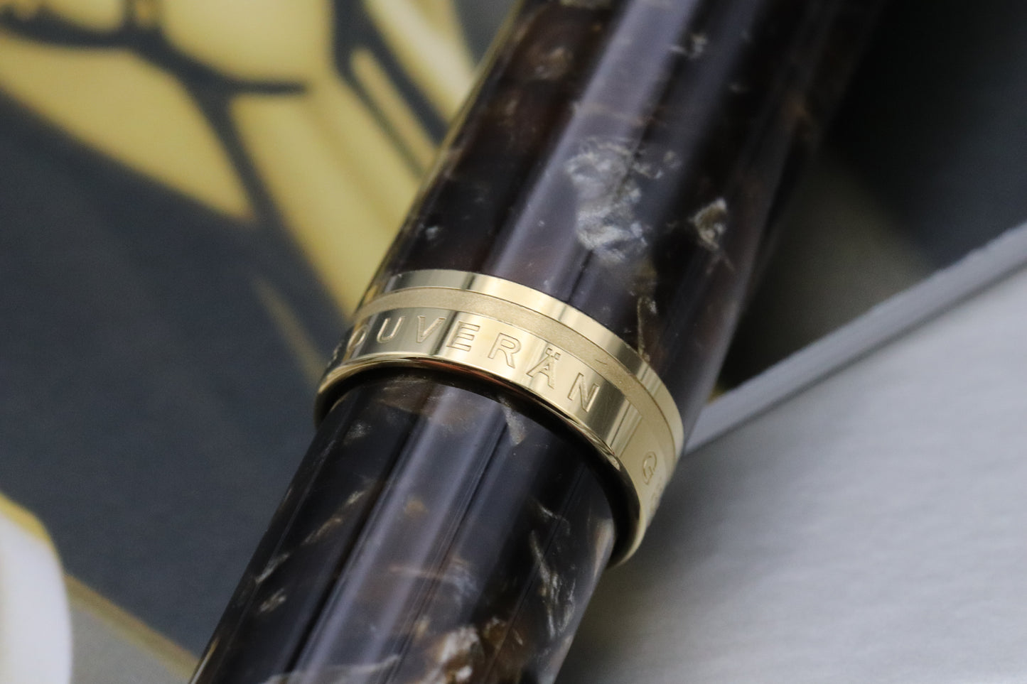 Pelikan Souveran M1000 Renaissance Brown Fountain Pen - EF Nib