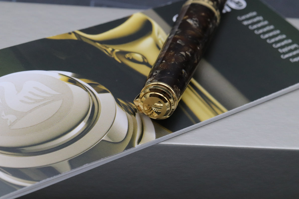 Pelikan Souveran M1000 Renaissance Brown Fountain Pen - EF Nib