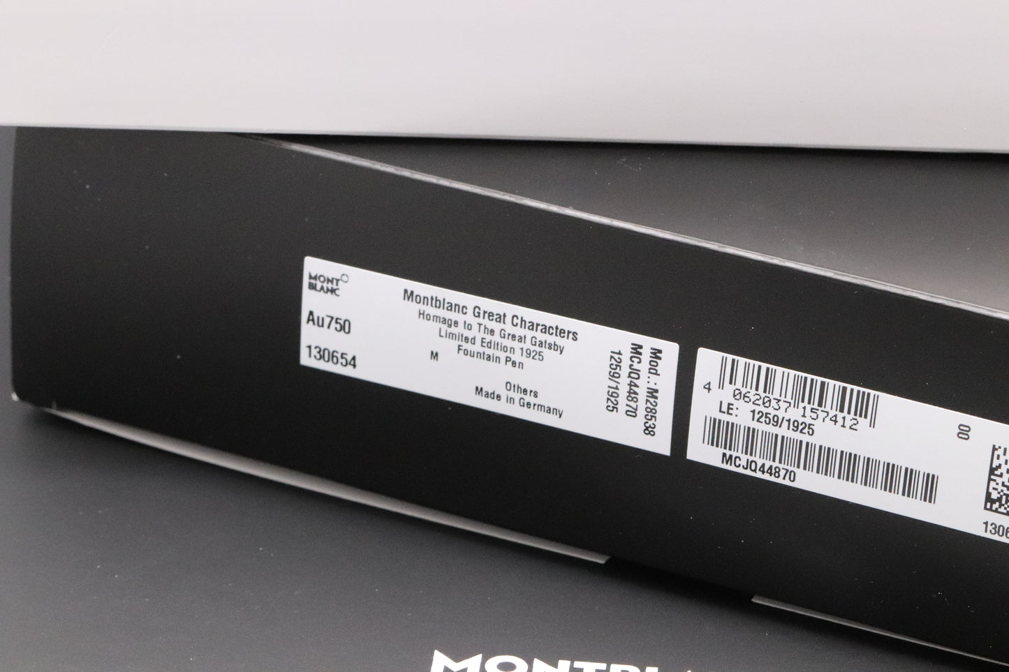 Montblanc Great Characters The Great Gatsby LE1925 Fountain Pen - UNUSED