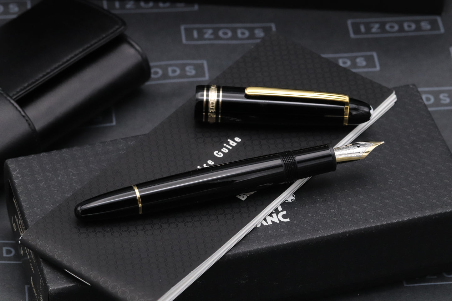 Montblanc Meisterstuck 147 Traveller Gold Coated Fountain Pen with Pouch