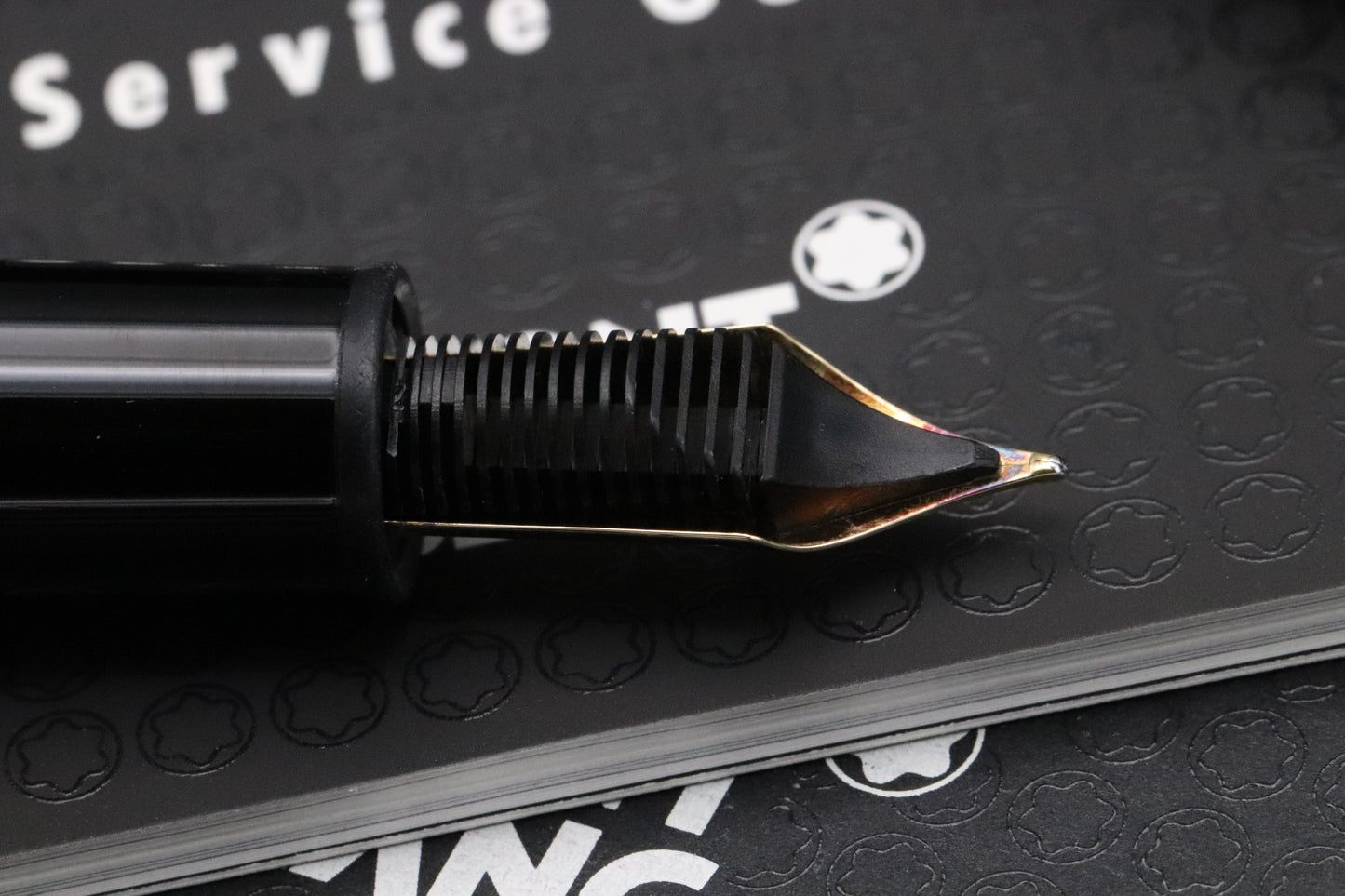 Montblanc Meisterstuck 147 Traveller Gold Coated Fountain Pen with Pouch