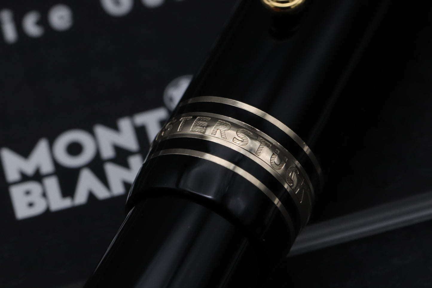 Montblanc Meisterstuck 147 Traveller Gold Coated Fountain Pen with Pouch