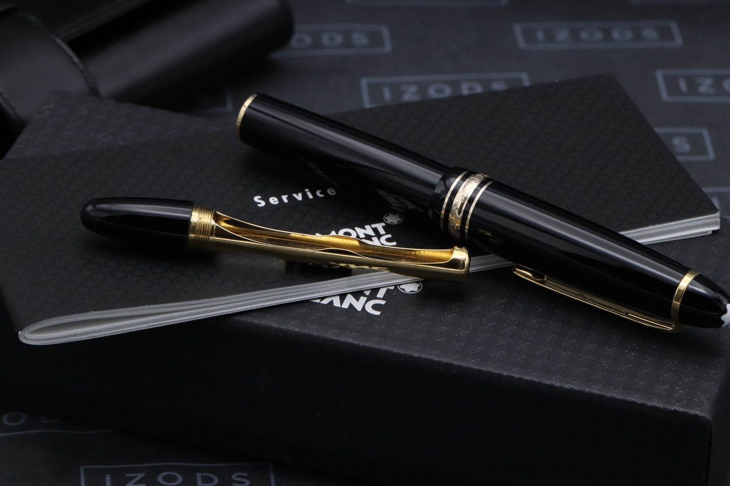 Montblanc Meisterstuck 147 Traveller Gold Coated Fountain Pen with Pouch