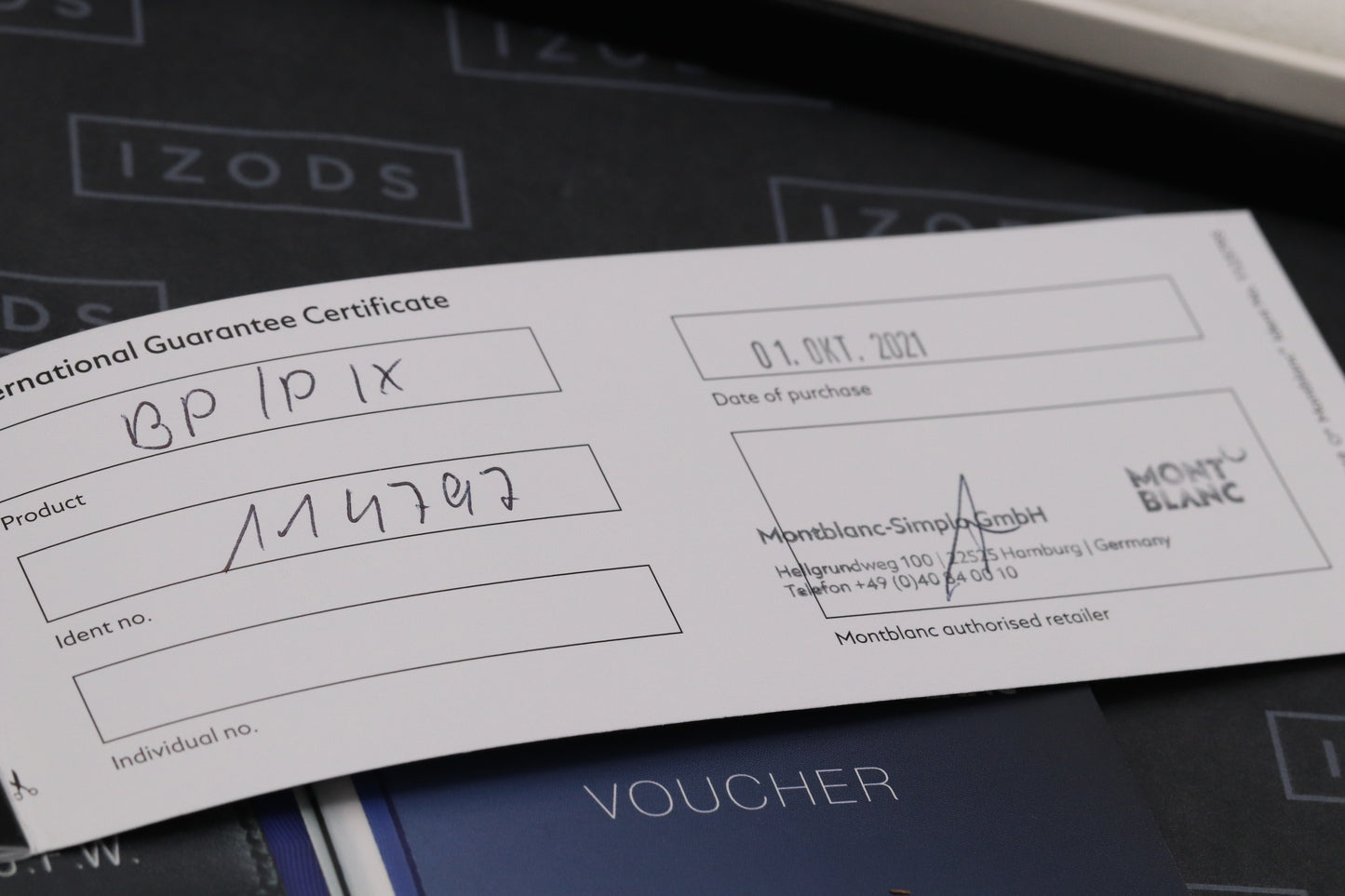 Montblanc PIX Black Ballpoint Pen - UNUSED