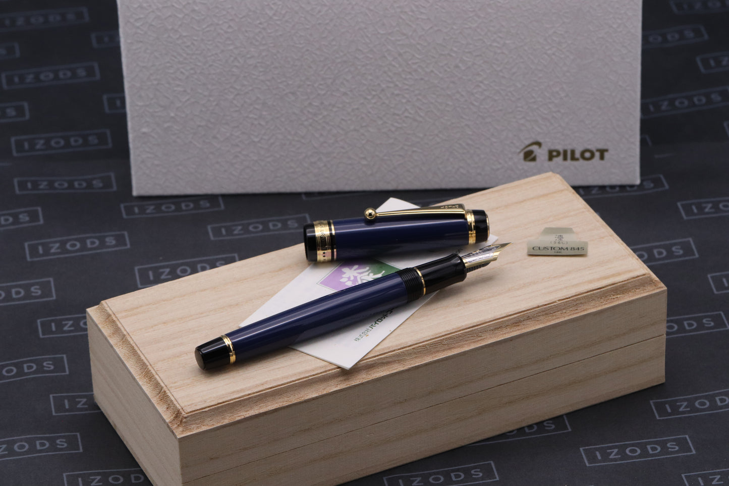 Pilot Custom 845 Urushi Blue Fountain Pen - INKED ONCE
