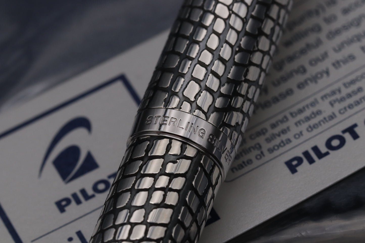Pilot Silvern Sterling Silver Ishidatami Fountain Pen - INKED ONCE