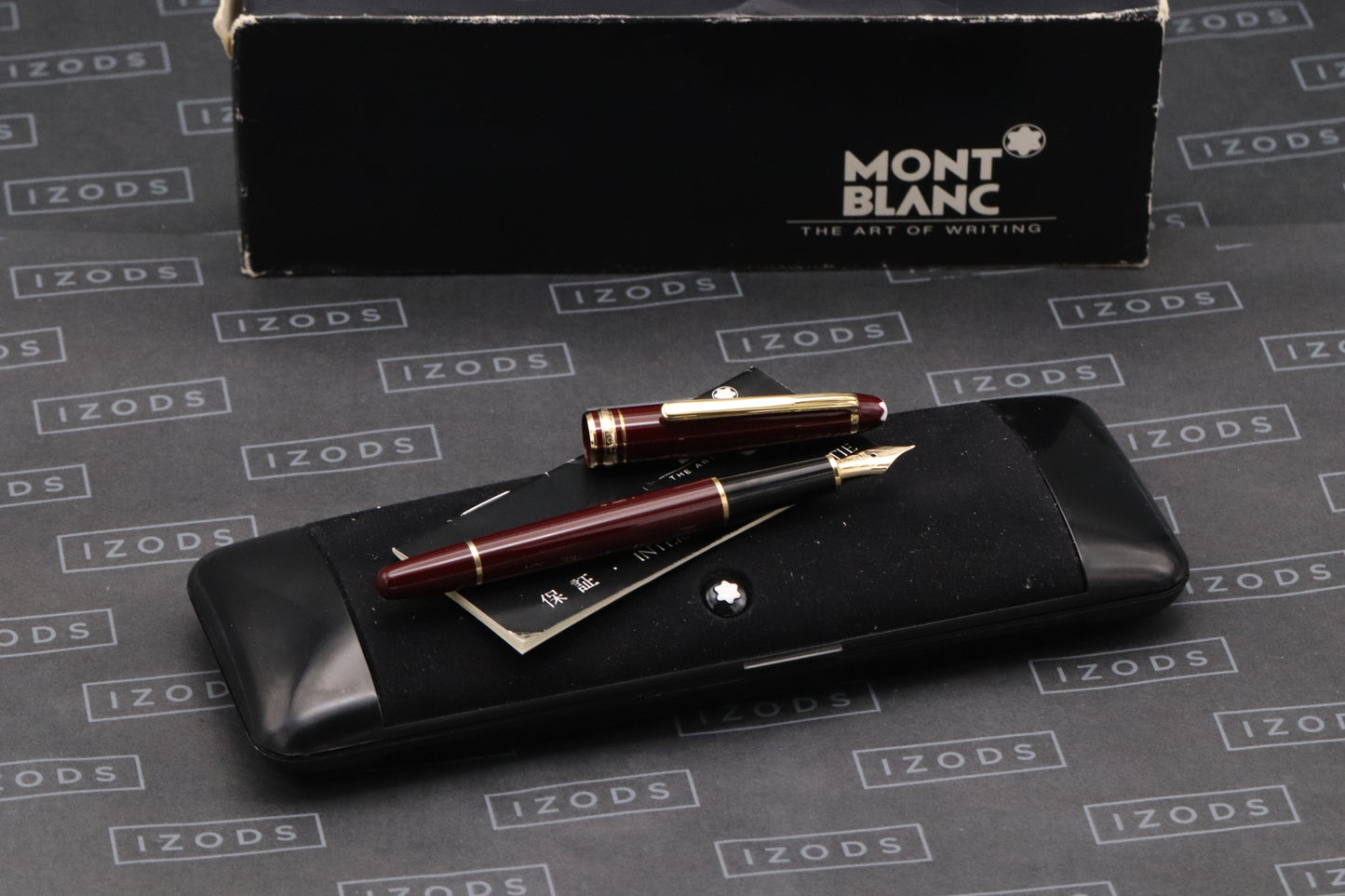Montblanc Meisterstuck 144 Classique Bordeaux (Black Section) Fountain Pen - EF Nib