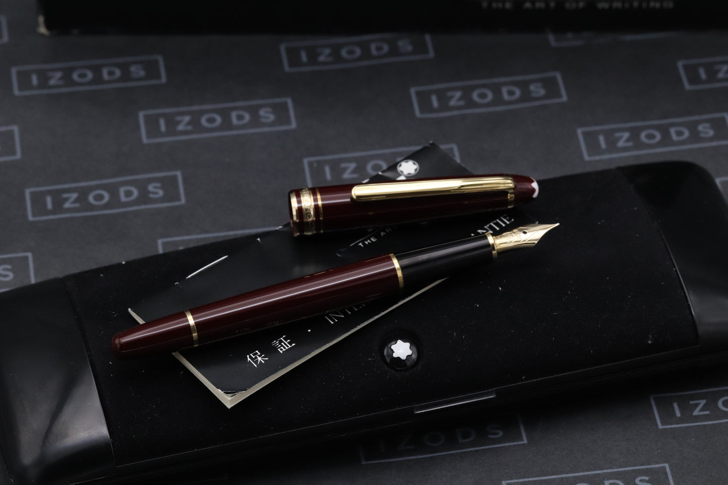 Montblanc Meisterstuck 144 Classique Bordeaux (Black Section) Fountain Pen - EF Nib