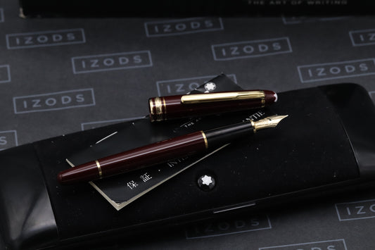 Montblanc Meisterstuck 144 Classique Bordeaux (Black Section) Fountain Pen - EF Nib