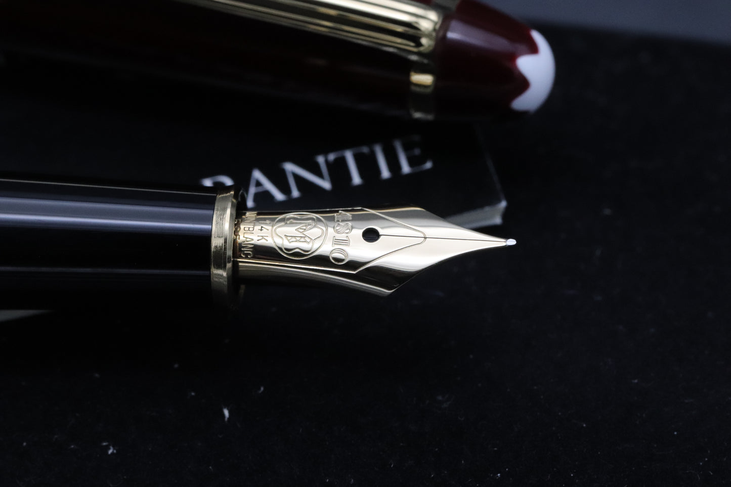 Montblanc Meisterstuck 144 Classique Bordeaux (Black Section) Fountain Pen - EF Nib