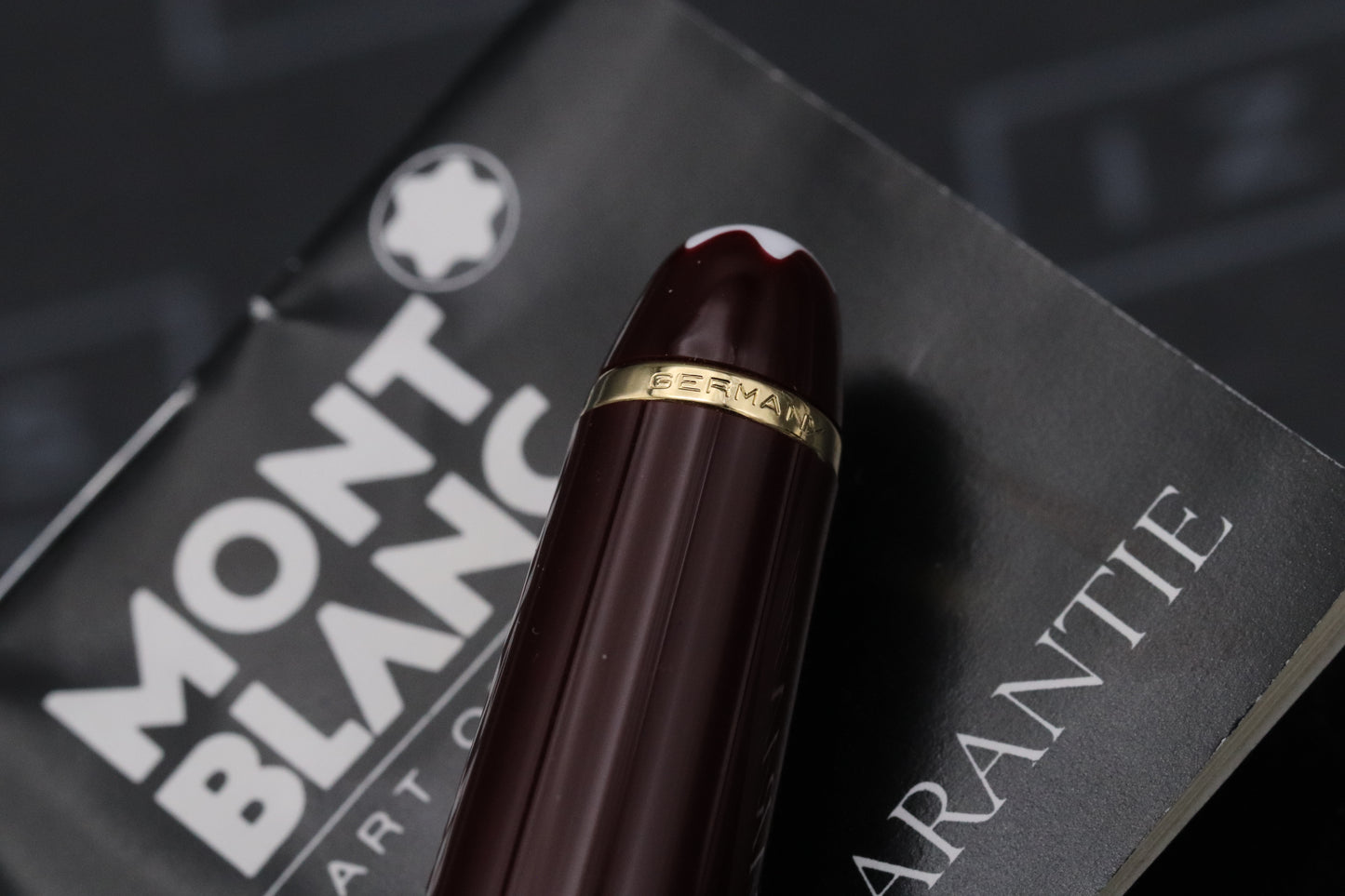 Montblanc Meisterstuck 144 Classique Bordeaux (Black Section) Fountain Pen - EF Nib