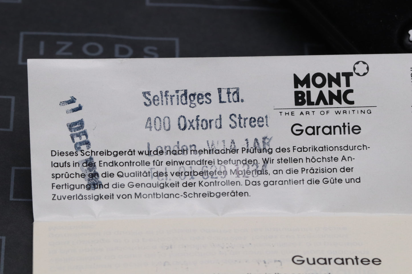 Montblanc Meisterstuck 144 Classique Bordeaux (Black Section) Fountain Pen - EF Nib