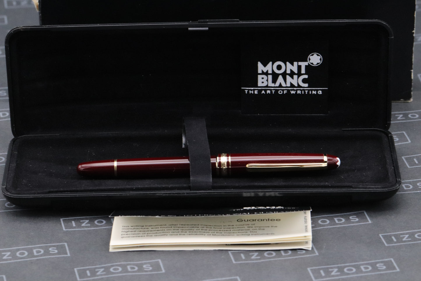 Montblanc Meisterstuck 144 Classique Bordeaux (Black Section) Fountain Pen - EF Nib