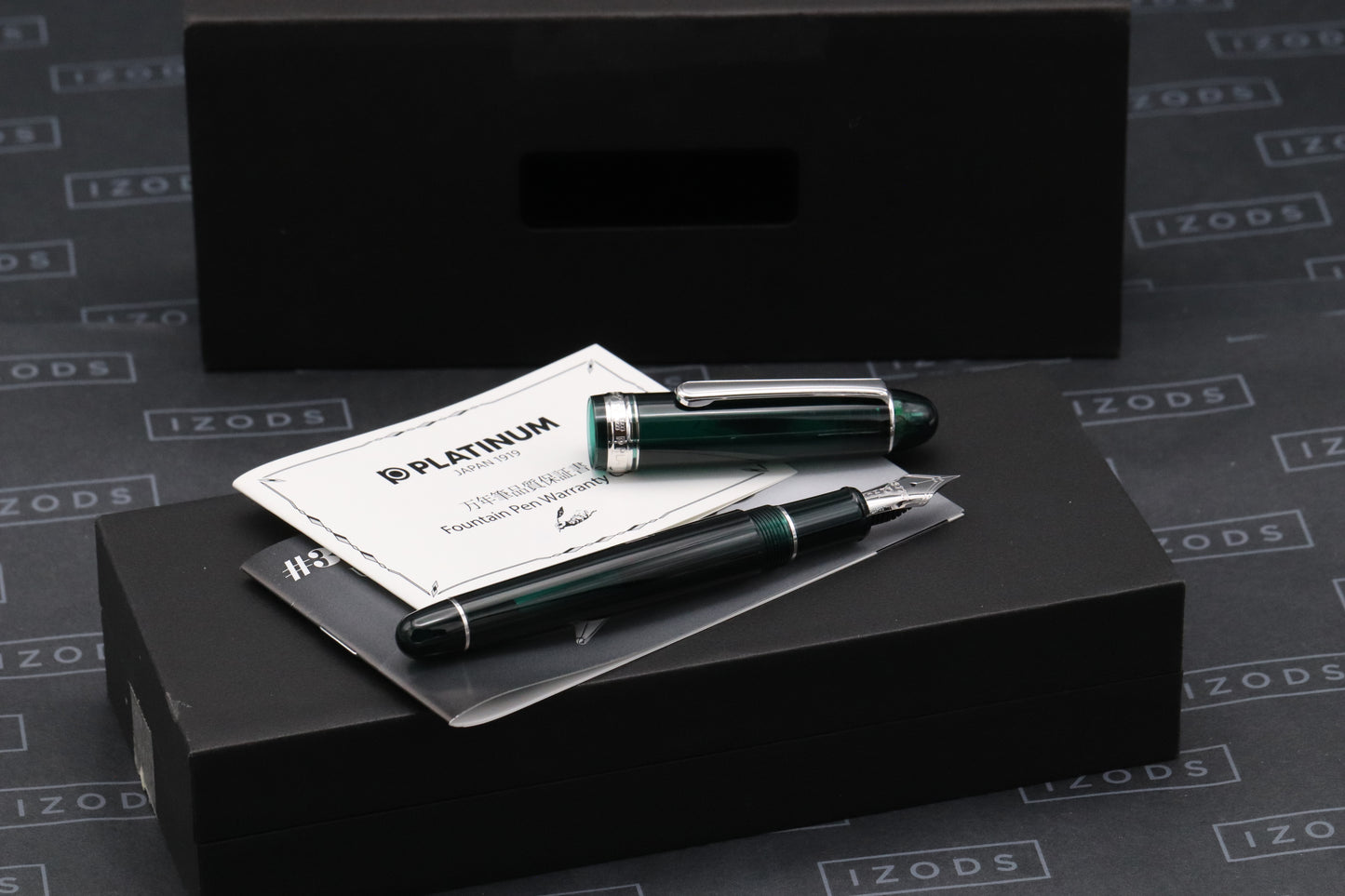 Platinum 3776 Laurel Green Fountain Pen - EF Nib
