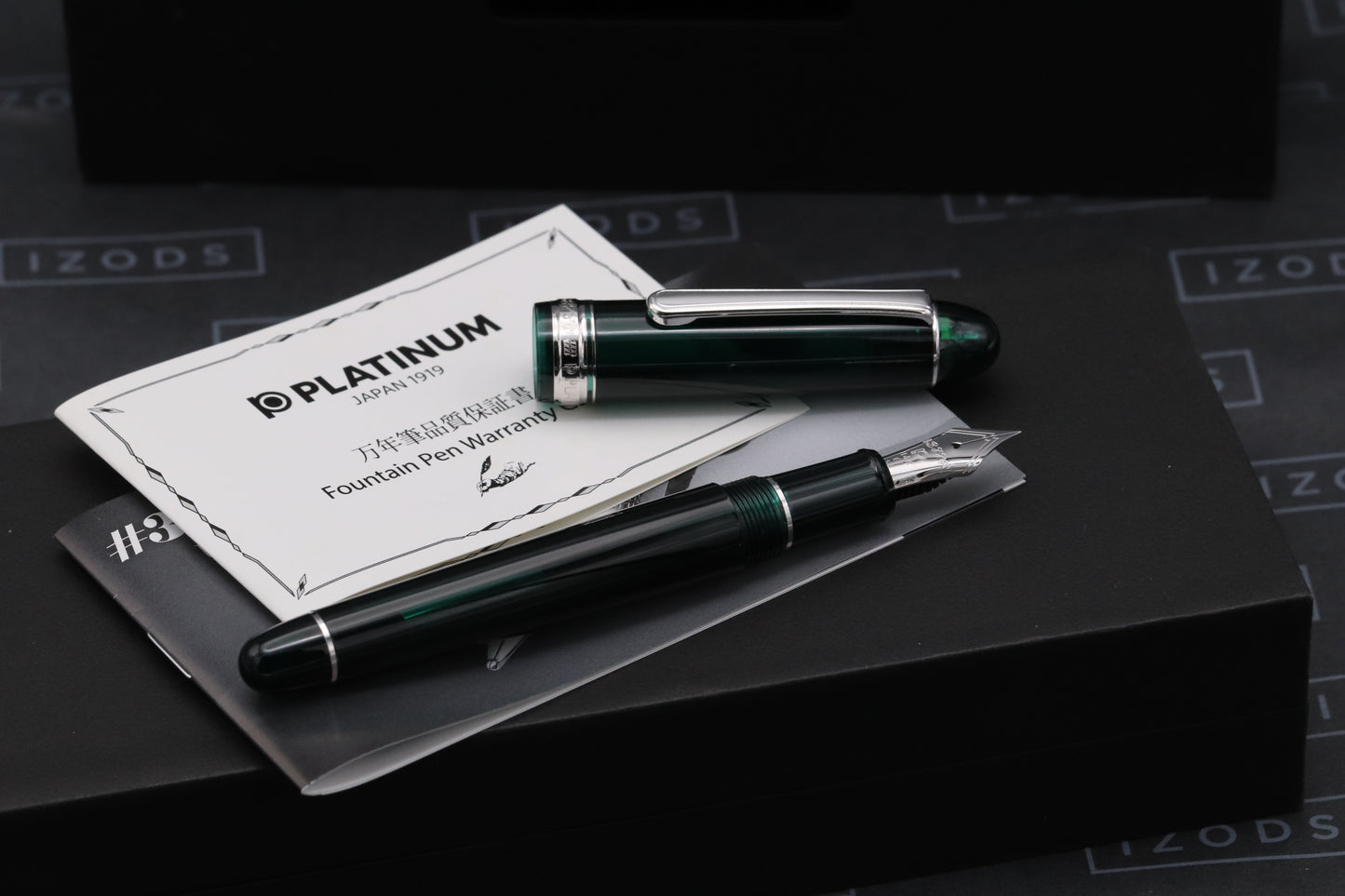 Platinum 3776 Laurel Green Fountain Pen - EF Nib
