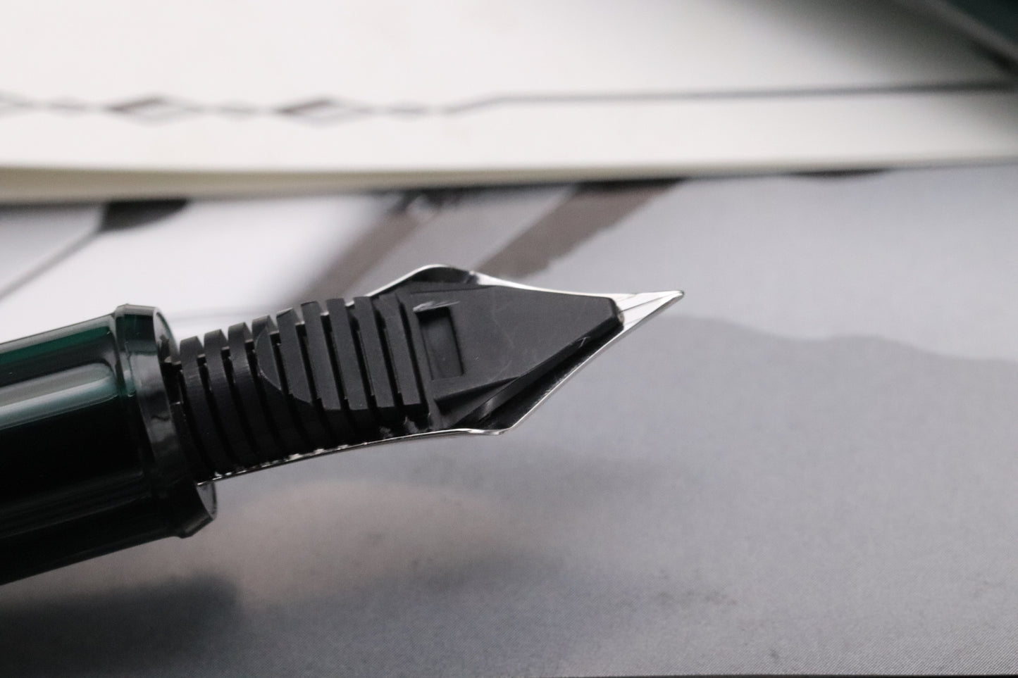 Platinum 3776 Laurel Green Fountain Pen - EF Nib