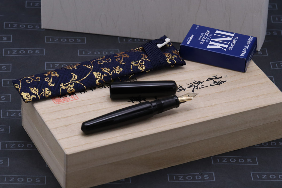 Nakaya Piccolo Cigar Kuro-Roiro Fountain Pen - INKED ONCE - Ultra EF Nib