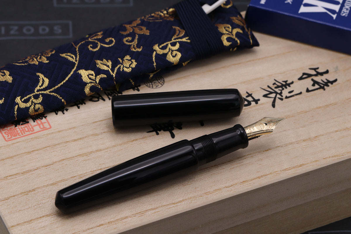 Nakaya Piccolo Cigar Kuro-Roiro Fountain Pen - INKED ONCE - Ultra EF Nib