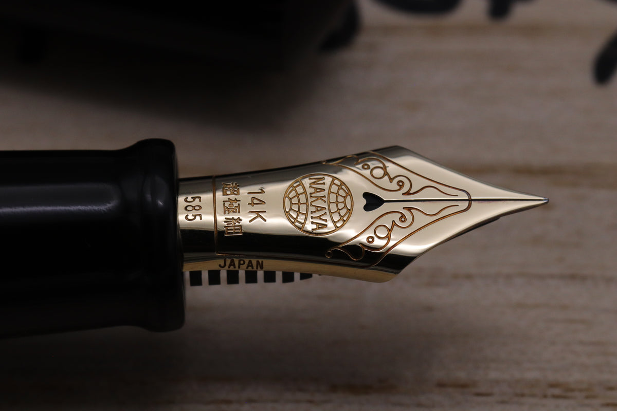 Nakaya Piccolo Cigar Kuro-Roiro Fountain Pen - INKED ONCE - Ultra EF Nib