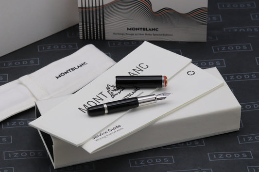 Montblanc Heritage Rouge et Noir Baby Black Resin Fountain Pen - DIPPED