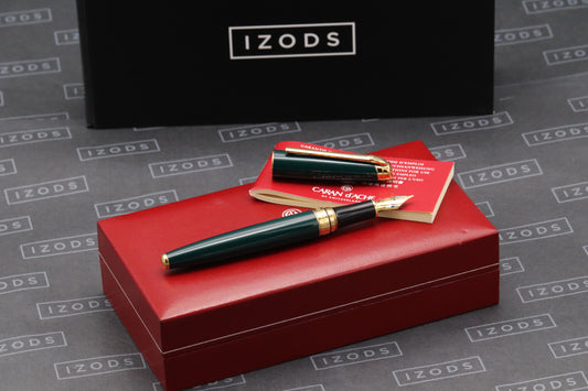 Caran d'Ache Leman British Racing Green Fountain Pen - NEVER INKED