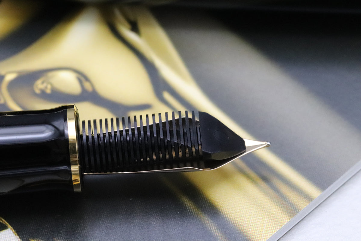 Pelikan Souveran M1000 Black Fountain Pen - EF Nib - DIPPED