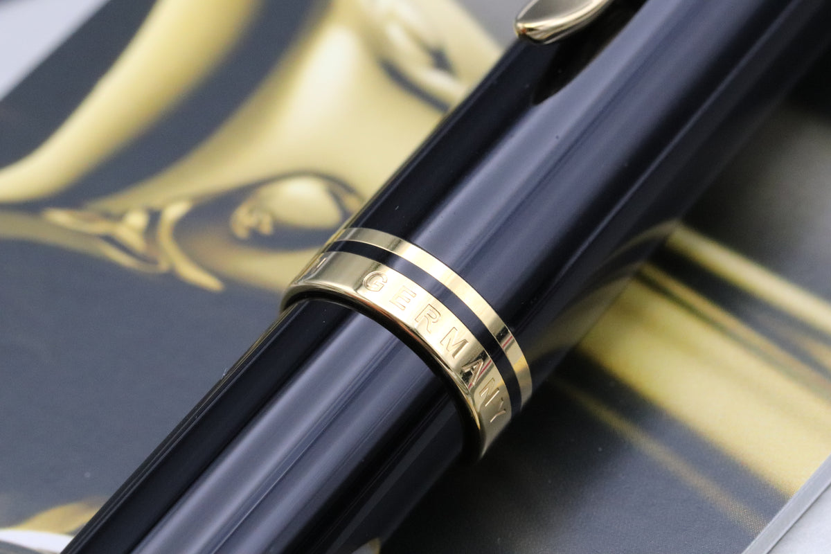 Pelikan Souveran M1000 Black Fountain Pen - EF Nib - DIPPED