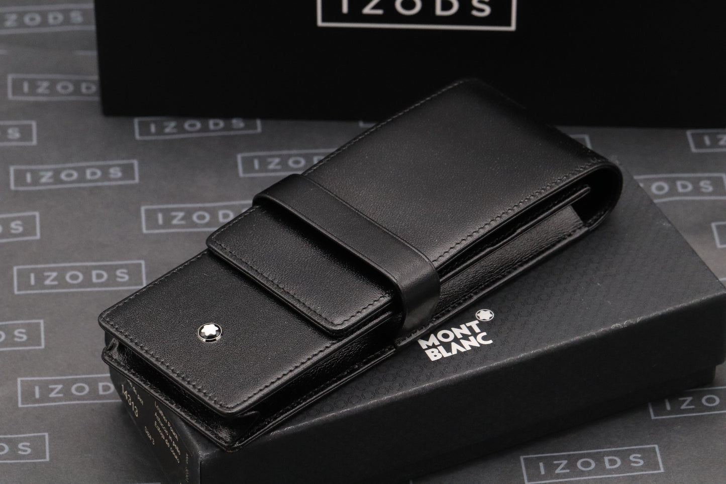 Montblanc Meisterstuck Three Pen Black Leather Pouch - UNUSED