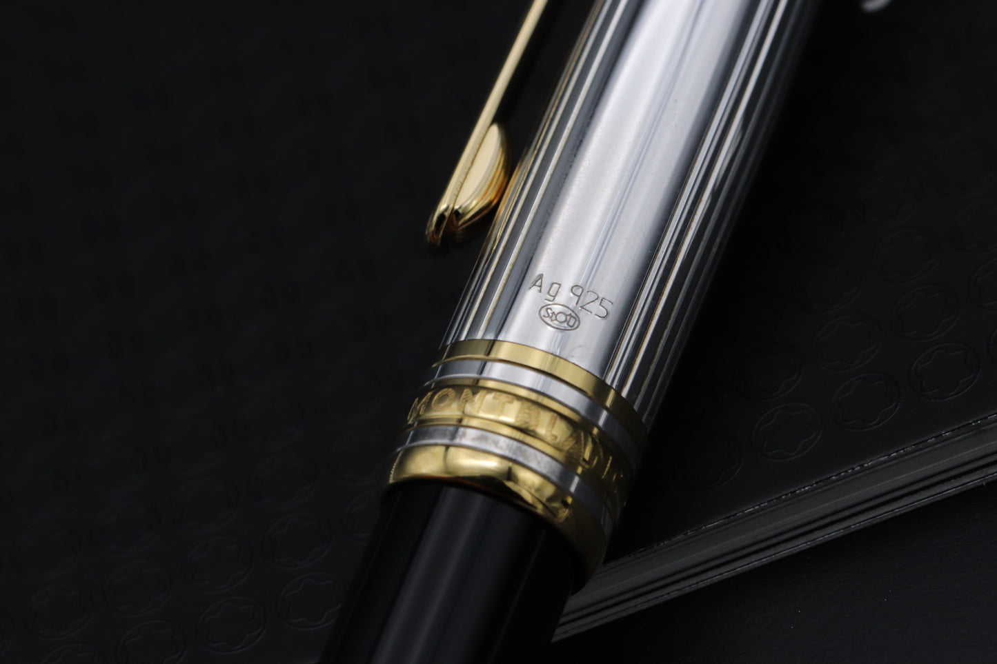 Montblanc Meisterstuck 144 Classique AG925 Pinstripe Doue Fountain Pen - UNUSED