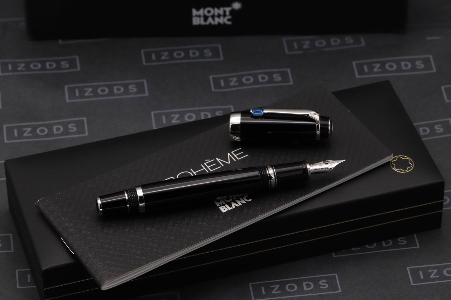 Montblanc Boheme Bleu Fixed Nib Fountain Pen - Fine Nib