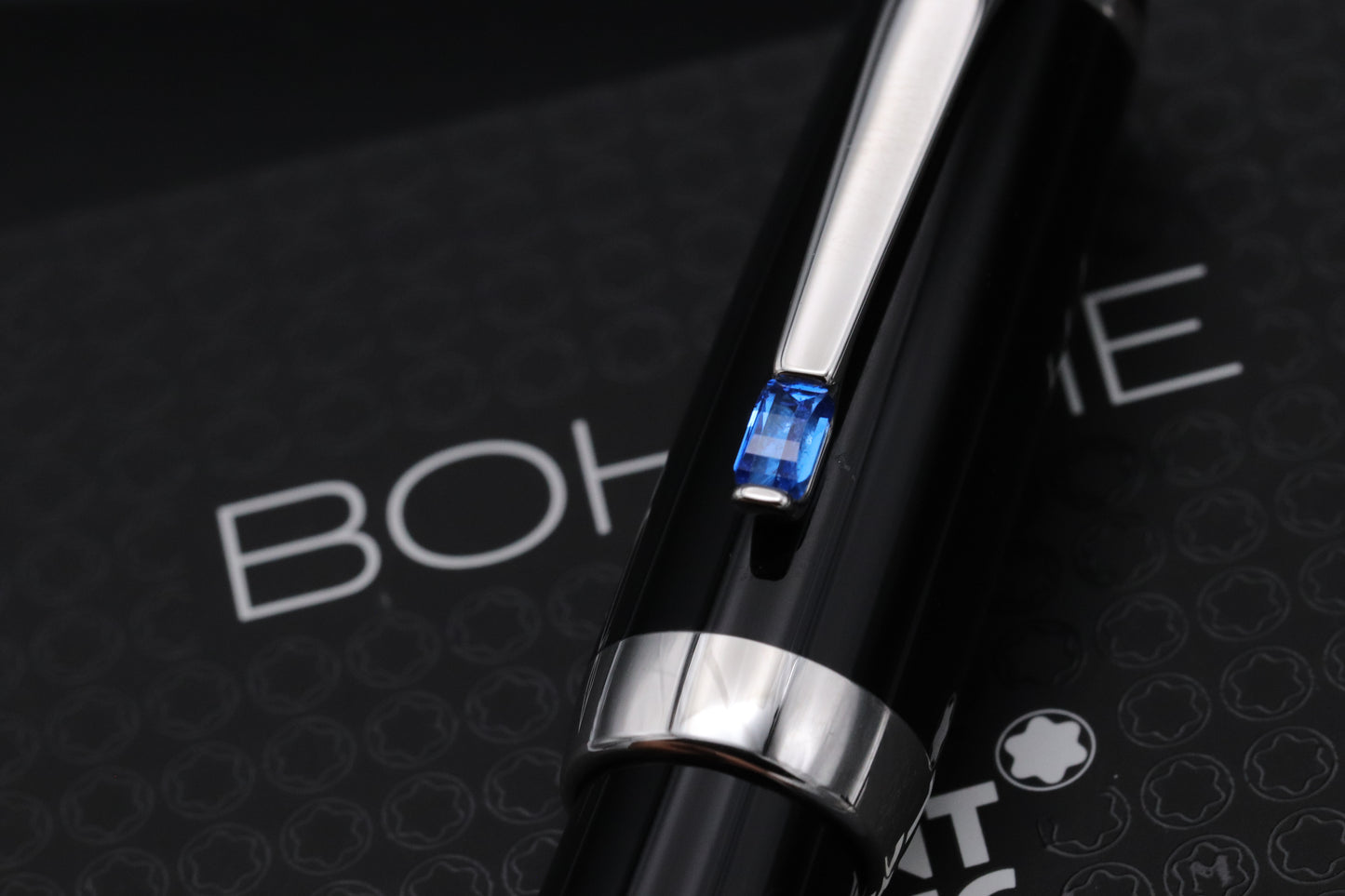 Montblanc Boheme Bleu Fixed Nib Fountain Pen - Fine Nib